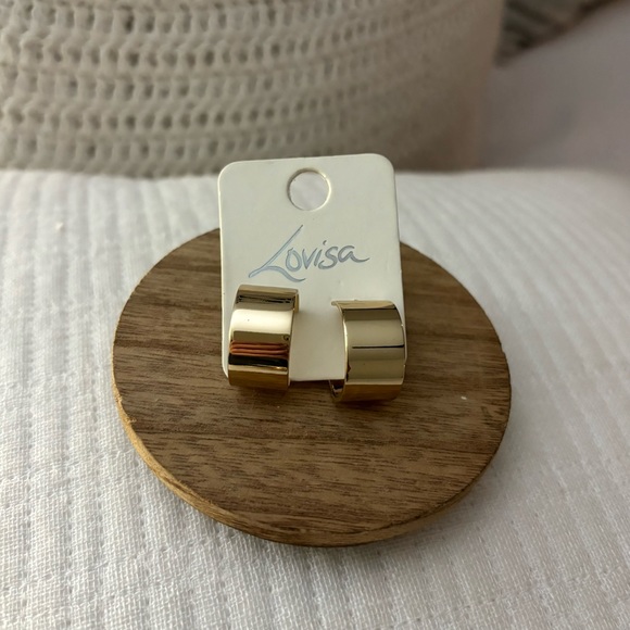 Gold Hoop Earrings - Picture 2 of 2